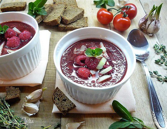 Вишнево-малиновый гаспачо