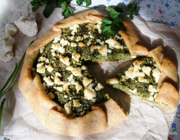 Галета с зеленью и адыгейским сыром