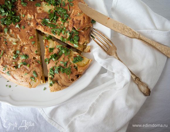 Испанская тортилья без яиц (vegan)