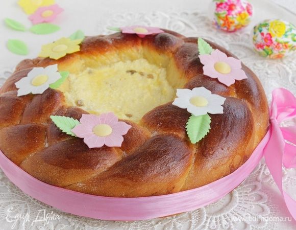 Кулич с творожной начинкой Кулич с творожной начинкой