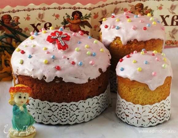 Кулич на александрийском тесте с кардамоном Кулич на александрийском тесте с кардамоном