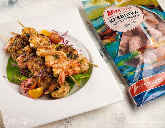 Шашлычки из креветок в апельсиновом маринаде Шашлычки из креветок в апельсиновом маринаде