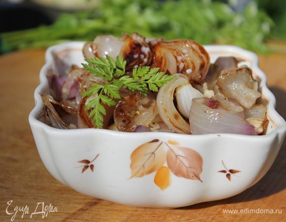 Луковый салат на гриле