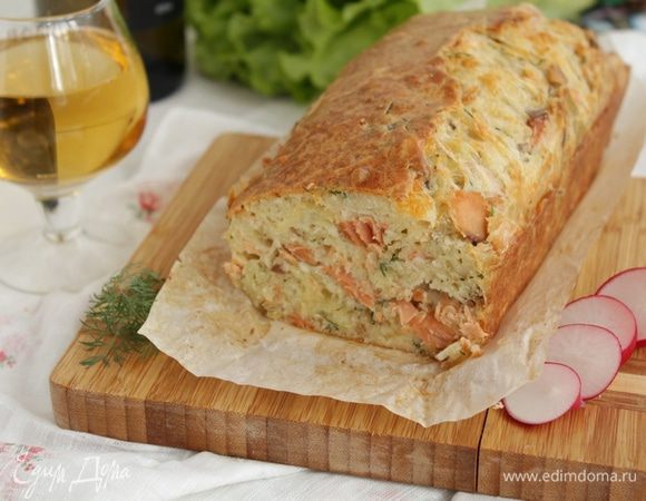 Закусочный кекс с лососем