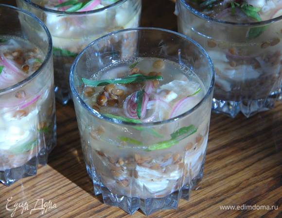 Террин из пикши с чечевицей Террин из пикши с чечевицей