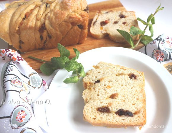 Сдобный хлеб с сухофруктами Сдобный хлеб с сухофруктами