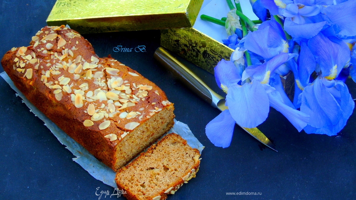 Ржаной кекс с яблоками