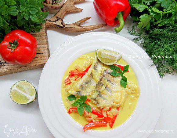 Судак в кокосовом молоке с шафраном Судак в кокосовом молоке с шафраном