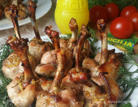 Куриные крылышки в медово-лимонном маринаде Куриные крылышки в медово-лимонном маринаде