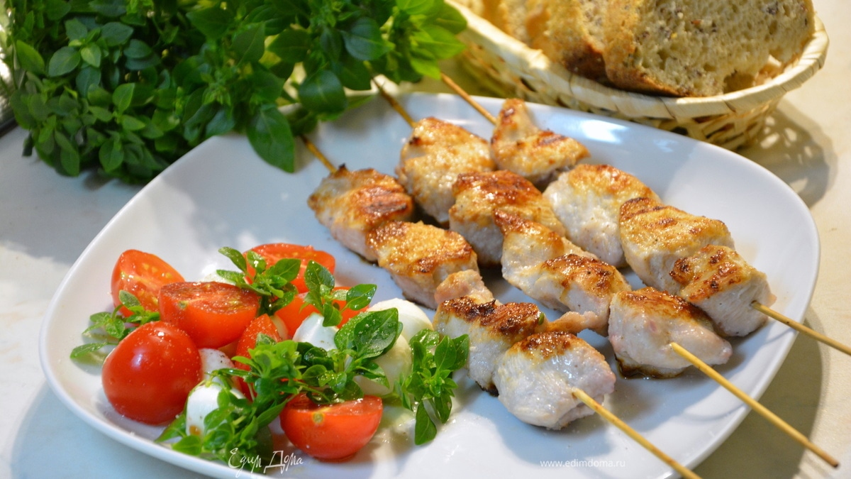 Куриный шашлык в луковом маринаде