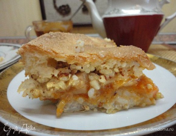 Рисовая запеканка с грушами