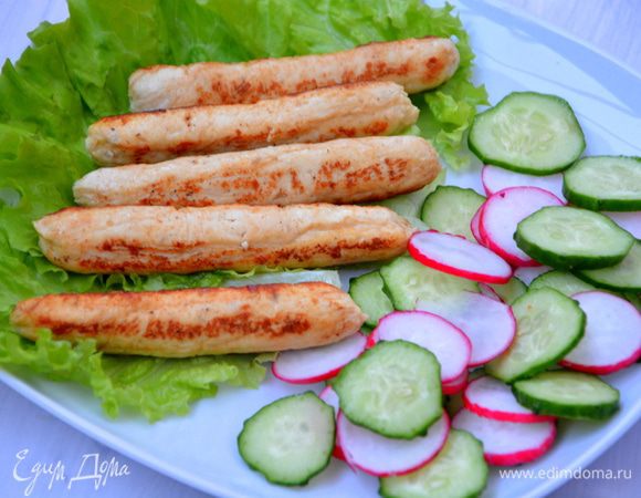 Домашние куриные сосиски Домашние куриные сосиски