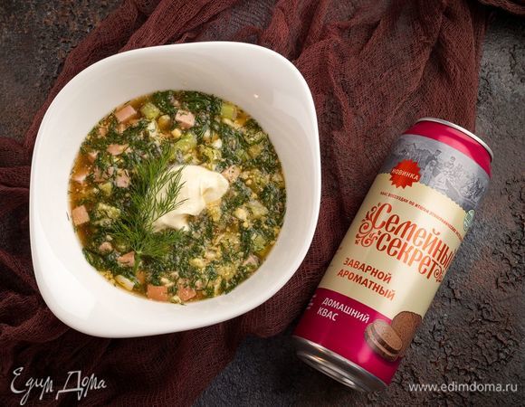 Окрошка с колбасой