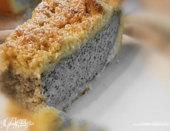 Сочный маковый пирог со штрейзелем Сочный маковый пирог со штрейзелем