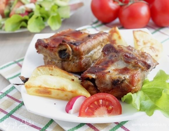 Свиные ребра в медово-пивном маринаде