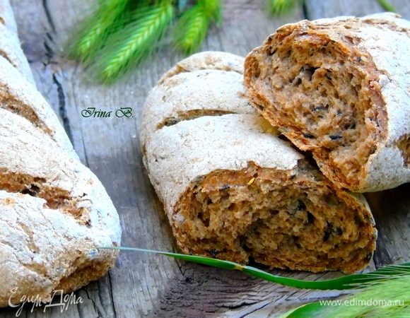 Цельнозерновые мини-багеты без соли