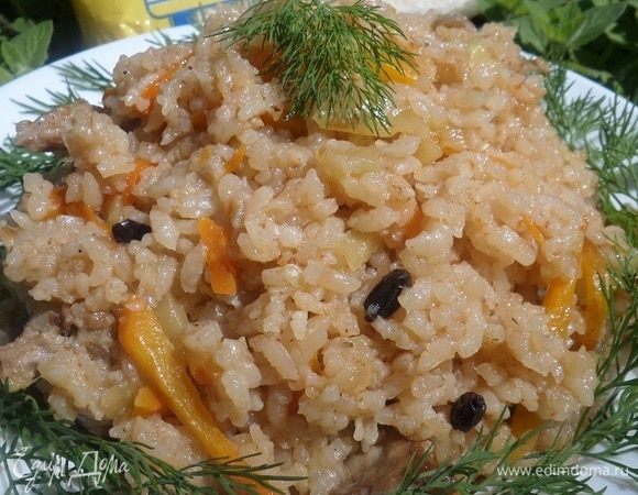 Рис с кроликом и овощами 