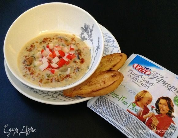 Новоанглийский чаудер с крабовыми палочками Новоанглийский чаудер с крабовыми палочками