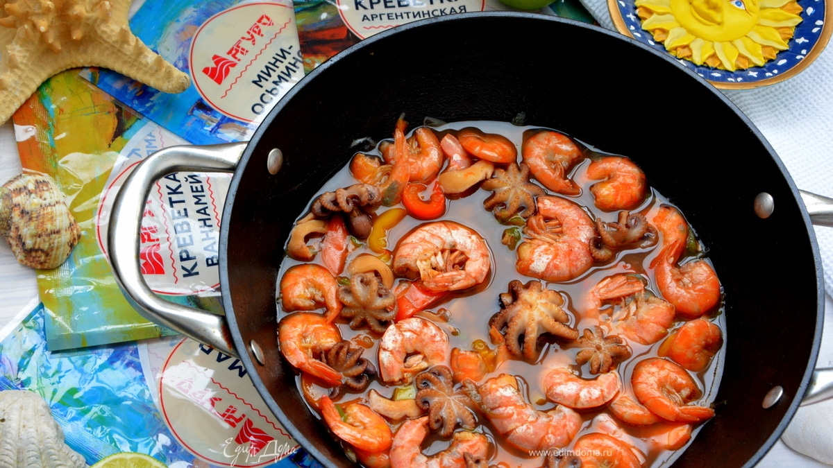 Суп из морепродуктов (Cazuela de mariscos)