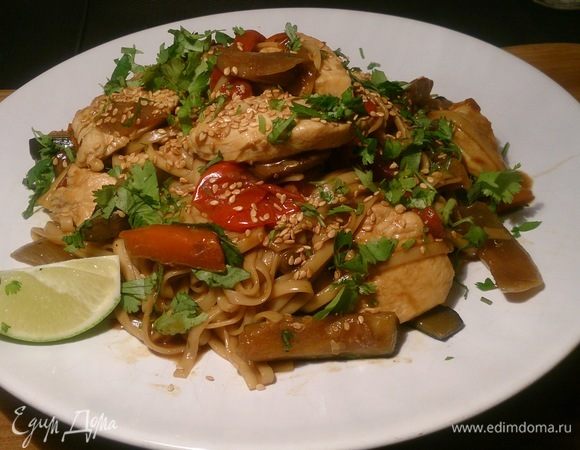 Курица с овощами в соусе терияки Курица с овощами в соусе терияки