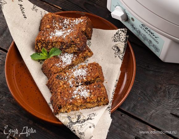 Хрустящие батончики с бананами и клубникой