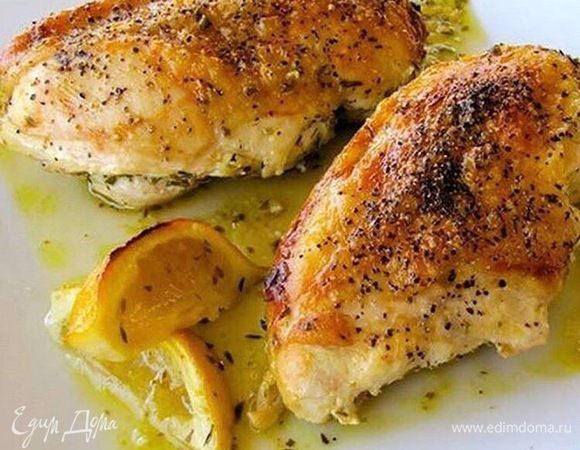 Куриные грудки с лимонным соусом «Мохито»