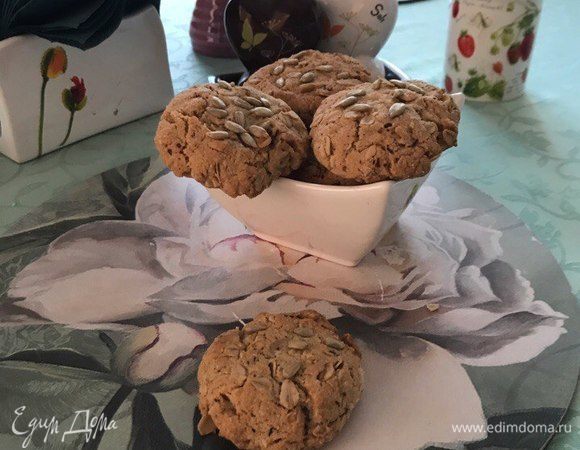 Овсяно-кокосовое печенье к завтраку 