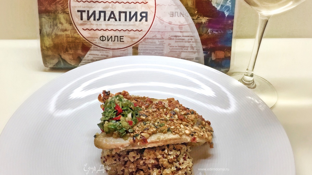 Тилапия по-мавритански со сладким чили