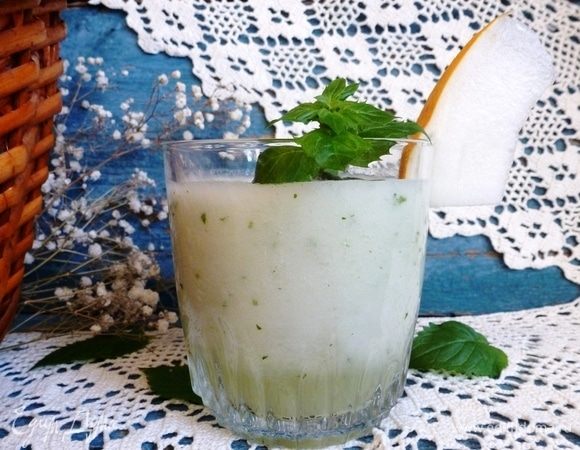 Дынный нектар с мятой и медом