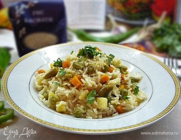 Вегетарианский пулао Вегетарианский пулао