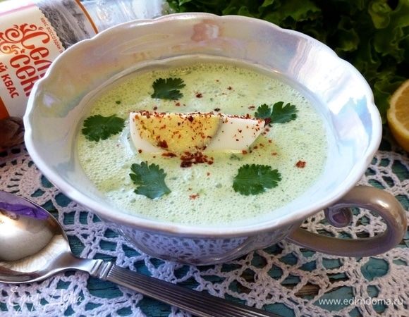 Окрошка по-болгарски с яйцами Окрошка по-болгарски с яйцами