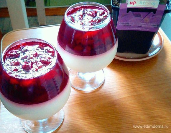 Вишнево-сливочный десерт