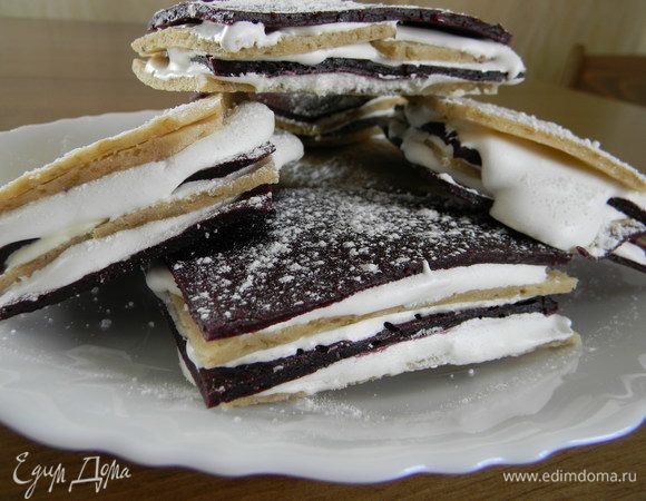 Яблочно-смородиновая белевская пастила 