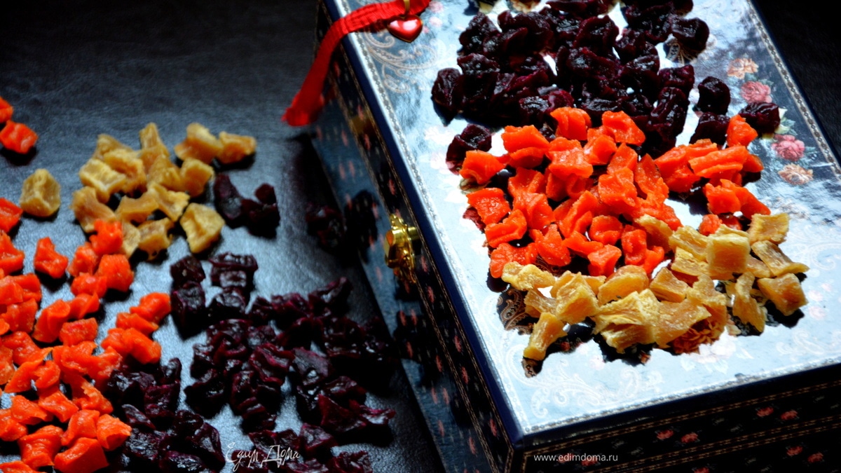 Цукаты: свекла, морковь, имбирь