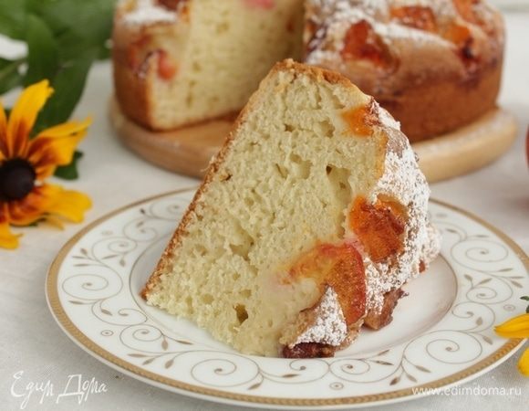 Сливовый пирог на йогурте