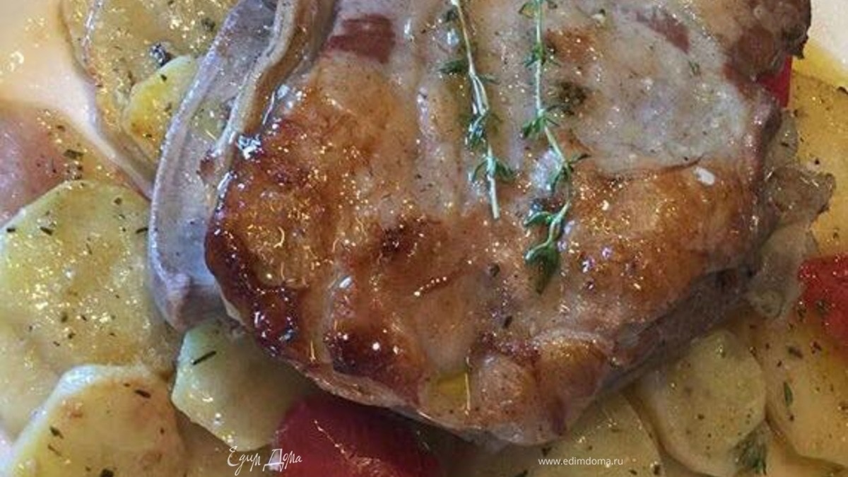 Запеченная баранина с молодым картофелем