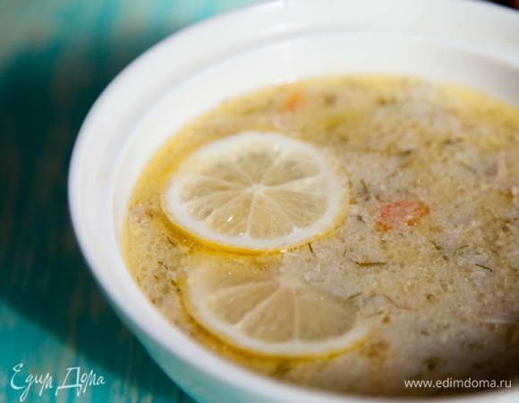 Греческий куриный суп