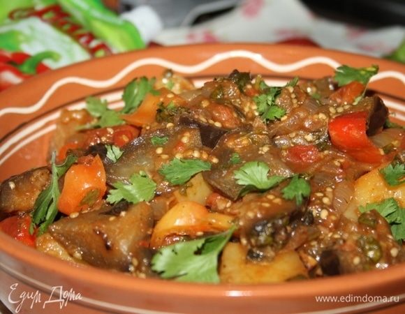 Аджапсандал с картофелем Аджапсандал с картофелем