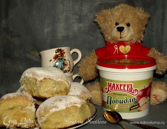 Булочки с яблочным повидлом Булочки с яблочным повидлом
