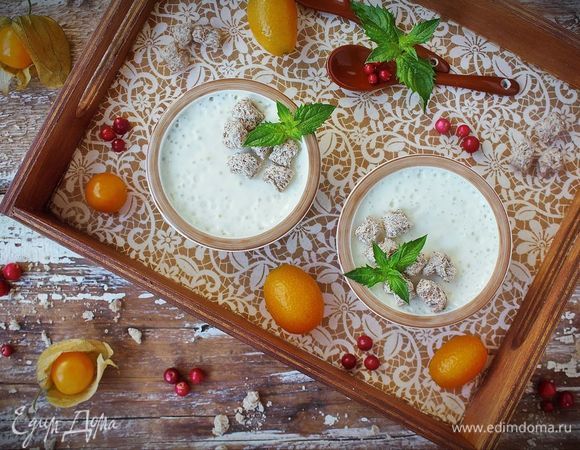 Йогурт из козьего молока с апельсином и отрубями Йогурт из козьего молока с апельсином и отрубями