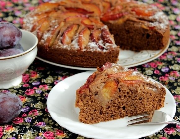 Сливовый пирог на пиве