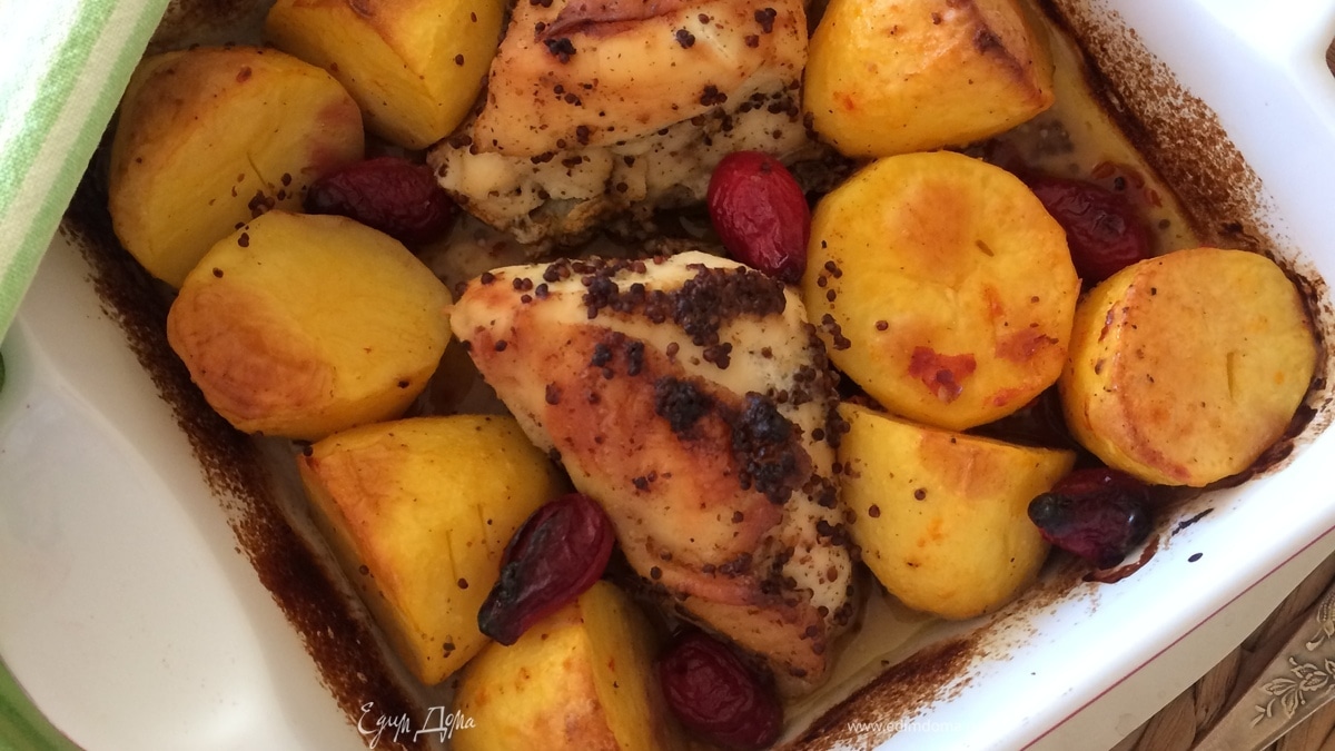 Куриная грудка с картофелем