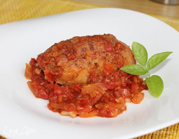 Рыбные котлеты в томатном соусе Рыбные котлеты в томатном соусе