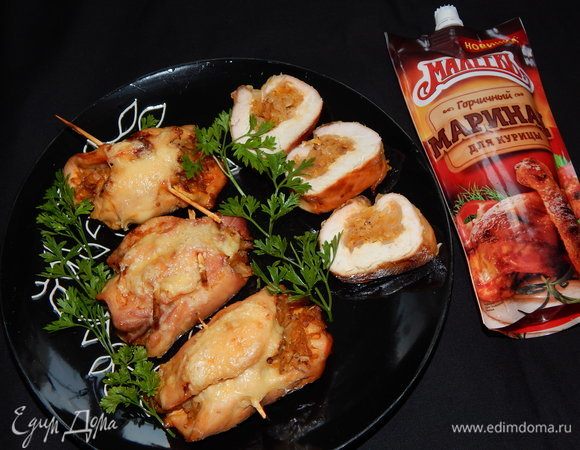 Куриные рулетики с капустой