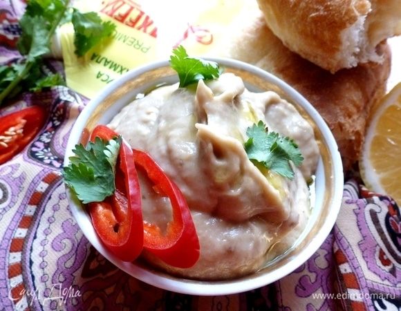 Магрибский мусс из запеченных баклажанов