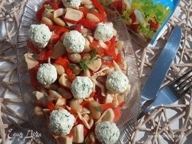 Салат с крабовым мясом и овощами
