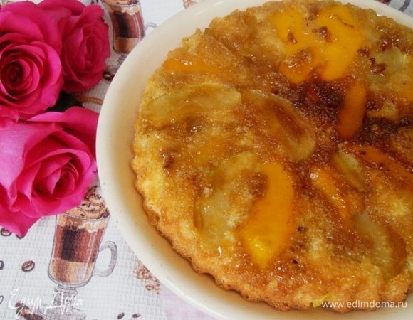 Тарт татен с тыквой и яблоком