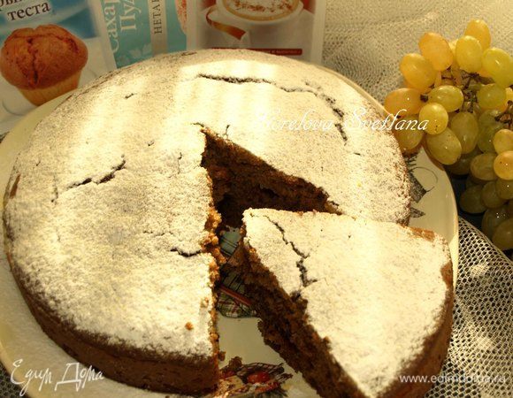 Морковный пирог с клюквой и грецкими орехами Морковный пирог с клюквой и грецкими орехами