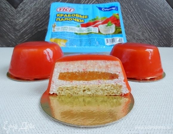 Муссовое пирожное «Экзотический краб» Муссовое пирожное «Экзотический краб»