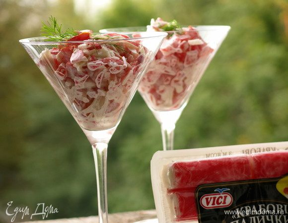 Салат «Дипломат» с крабовыми палочками Салат «Дипломат» с крабовыми палочками